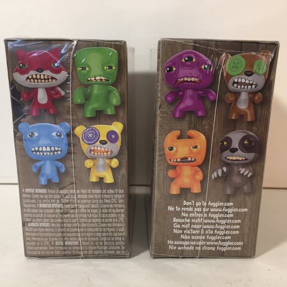 Lot Of 2 Fuggler 3"  Vinyl Mini Figure Funny Ugly Monster New in Box Spinmaster - Picture 2 of 3